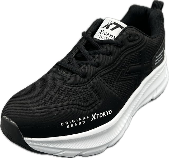 [エックストーキョー] メンズ スニーカー 厚底 スポーツ ランニング ウオーキング 滑りにくい 紳士 シンプル 靴 XT2061-01 25.5 cm